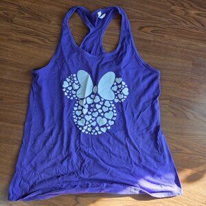 Purple Minnie Mouse Heart Tank Top - Disney